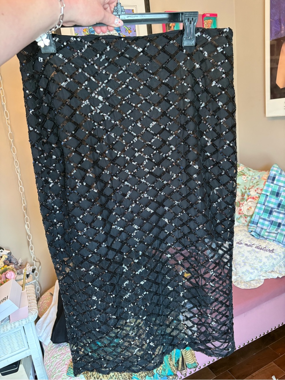 Jcrew Sequin Midi Skirt